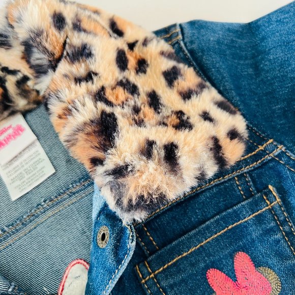 DISNEY Junior Minnie Mouse Classic Love Jean Jacket EUC 4T - Picture 6 of 9
